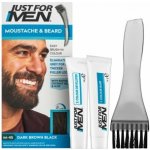 Just For Men Hair Mustache And Beard M-45 DARK BROWN tmavě hnědá – Zboží Mobilmania