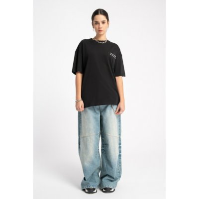 Reporter Young Dívčí modré široké džíny moderního střihu MODRÁ – Zboží Dáma