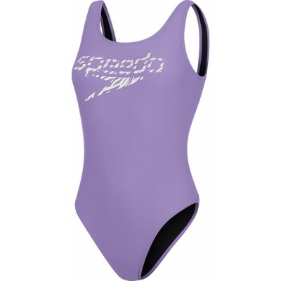 Speedo Logo Deep U-bk Hi Leg 1pc AF 8-12369H105 jednodílné fialový