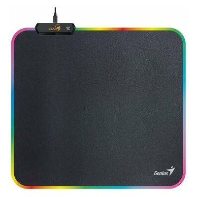 Genius GX-Pad 260S RGB Designová herní podložka pod myš s RGB LED černá / 260 x 240 x 3 mm / RGB podsvícení (31250018400)