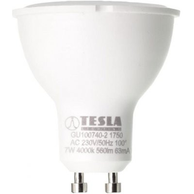 TESLA LED žárovka GU10, 7W, 4000 K denní bílá – Hledejceny.cz