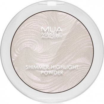 MUA Makeup Academy Shimmer Kompaktní pudrový rozjasňovač Peach Diamond 8 g
