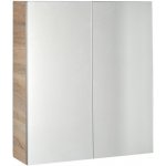 Aqualine VEGA galerka se zrcadlem 80x70x18 cm, bílá (VG880) – Hledejceny.cz