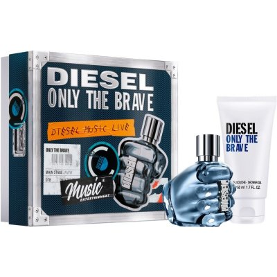 Diesel Only the Brave EDT 50 ml + sprchový gel 100 ml dárková sada – Zboží Mobilmania