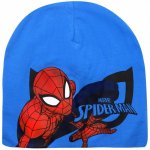 Dětská bavlněná jarní podzimní čepice pro chlapce Spiderman světlo modrá – Zboží Mobilmania