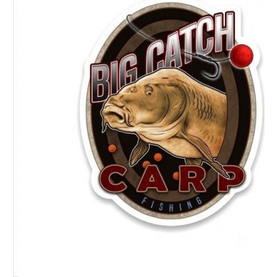 4anglersdesign Rybářská samolepka na auto Big Catch carp