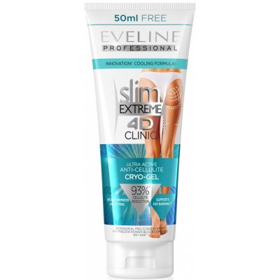 Eveline Cosmetics Slim Extreme 4D Clinic Ultra Active Anti-Cellulite Cryo-Gel 250 ml – Zboží Mobilmania