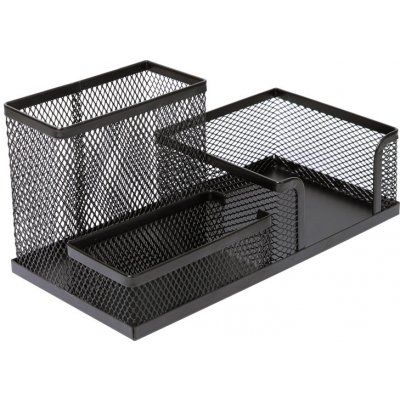 Concorde - stojánek kombinovaný drátěný, 3 přihrádky, černý – Zboží Dáma