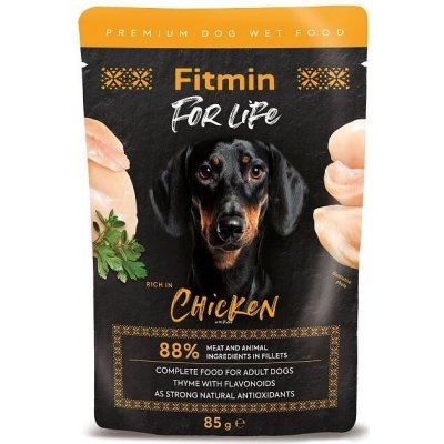 Fitmin For Life Dog kuře s bylinkami 85 g – Sleviste.cz