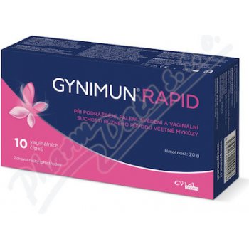 Gynimun Rapid vaginálních čípky 10 ks