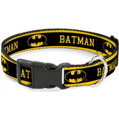 Buckle down Odolný obojek pro psa s plastovou sponou regular Batman – Zboží Mobilmania
