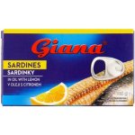 Giana Sardinky ve slunečnicovém oleji s citronem, 125 g – Zboží Dáma