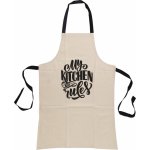 H&L Kuchyňská zástěra My kitchen bavlna písková – Hledejceny.cz