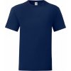 Pánské Tričko Fruit of the Loom Lehké rovné bavlněné tričko Iconic modrá námořní F130