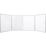 Velkoobchodplus magnetická rozkládací školní tabule, trojdílná, keramický povrch, triptych Varianta: 90 x 60 cm – Zboží Živě