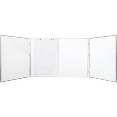 Velkoobchodplus magnetická rozkládací školní tabule, trojdílná, keramický povrch, triptych Varianta: 90 x 60 cm – Zboží Živě