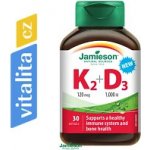 Jamieson Vitamíny K2 120mcg a D3 1000 IU 30 kapslí – Hledejceny.cz