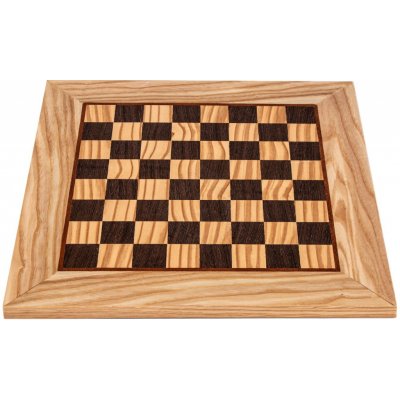 Manopoulos Ručně vyráběná šachovnice z olivového dřeva a intarzie wenge 34x34cm – Zboží Dáma