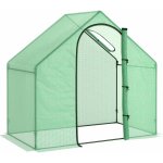 Outsunny filmový skleník skleník na rajčata 180x100x168 cm s oknem a dveřmi, skleník z oceli a PVC plastu na zahradu – Zboží Dáma