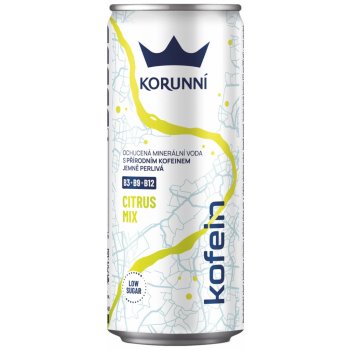 Korunní Minerální voda Kofein plech 24 x 330 ml