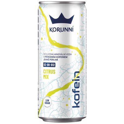 Korunní Minerální voda Kofein plech 24 x 330 ml