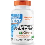Doctor's Best Fully Active Folate 800 with Quatrefolic 800mcg 60 kapslí – Hledejceny.cz