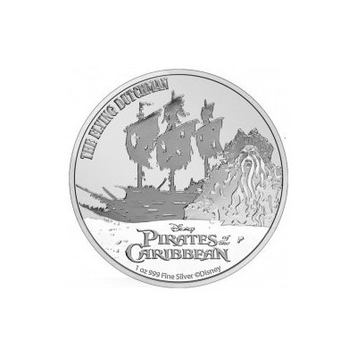 New Zealand Mint stříbrná mince Piráti z Karibiku Bludný Holanďan 2021 1 oz