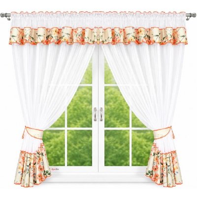 LiS Hotová záclona Milena oranžová 400x150 cm – Hledejceny.cz
