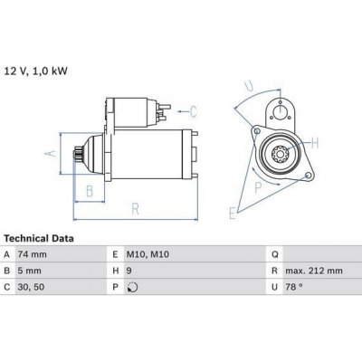 Startér BOSCH 0 986 018 701 – Zbozi.Blesk.cz