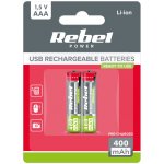 Rebel BAT2015 AAA Li-ion 1,5 V 400 mAh 2 ks – Zboží Živě