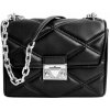 Kabelka Michael Kors Serena vegan leather small silver černá