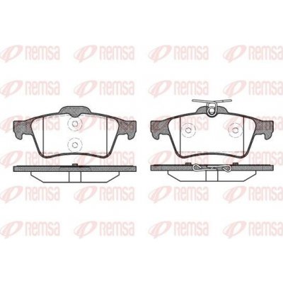 Sada brzdových destiček, kotoučová brzda REMSA 0842.20