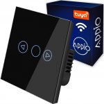 Milio Skleněný nástěnný dotykový stmívač WIFI - černý 9619 – Hledejceny.cz