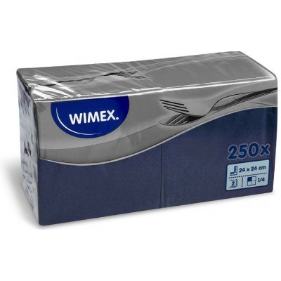 Wimex ubrousky 2V tmavě modré 250ks 24x24cm – Hledejceny.cz