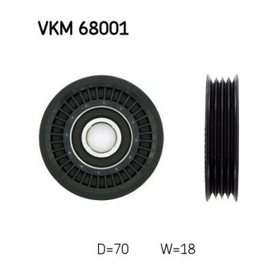 Vratná/vodicí kladka, klínový žebrový řemen SKF VKM 68001 – Hledejceny.cz