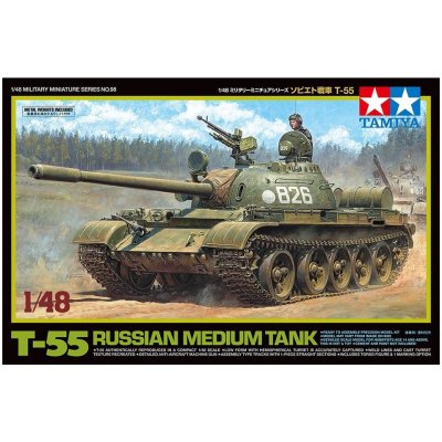 Tamiya 32598 Tank T-55 1:48 – Zboží Mobilmania