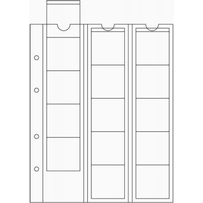 LEUCHTTURM Albové listy OPTIMA na mince Typ do ø 42 mm