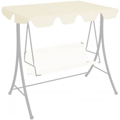 OMAXI 115961 Náhradní stříška na houpačku krémová 188/168 x 145/110 cm – Zboží Dáma