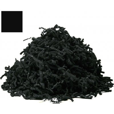 Černá papírová výplň do krabic Fancypack Hmotnost: 5kg, Typ výplně: Natažená verze – Hledejceny.cz