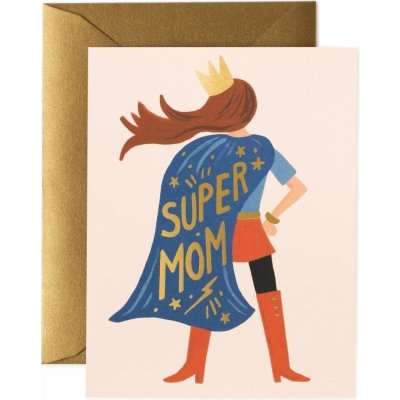 Rifle Paper Co. Přání s obálkou Super Mom, multi barva, papír – Zbozi.Blesk.cz