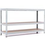 Trestles RH Regál 900 x 1600 x 300 mm 3 police šedá – Zboží Mobilmania