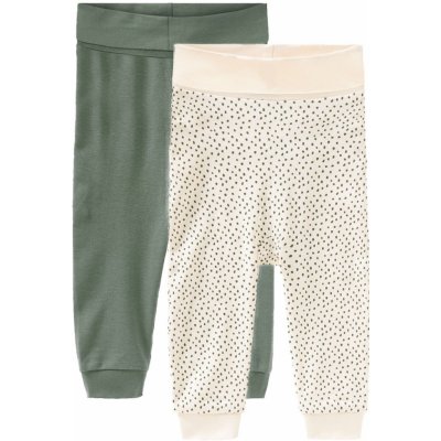 Lupilu Chlapecké kalhoty Jogger s BIO bavlnou 2 kusy zelená bílá – Zboží Mobilmania