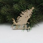 Vánoční výřez stromek+sáňky 6*7cm-5ks – Hledejceny.cz