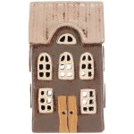 Rosa Domeček keramický - patrový, na čajovou svíčku, šedý – Zboží Mobilmania