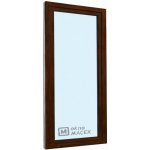 Kömmerling balkonové dveře 70 AD OS pravé tmavý dub/bílá 90 x 230 cm jednostranná klika + madýlko + PVC rám – Hledejceny.cz