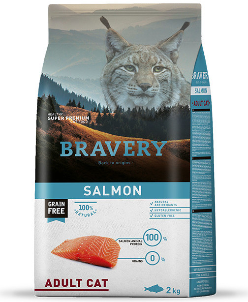 Bravery Cat Adult salmon 2 x 7 kg