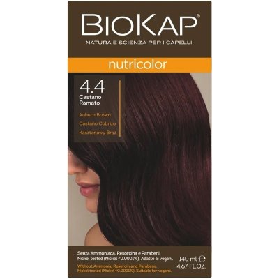 Biokap NutriColor barva na vlasy Kaštanová hnědá 4.4