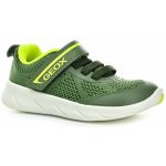 Geox tenisky J Foot-run military/lime – Zboží Mobilmania