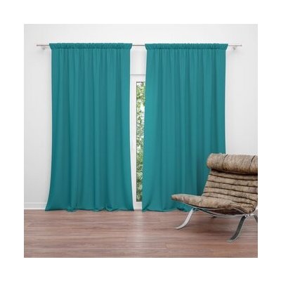 Sablio Závěs Zelenomodrá: 2ks 140x250cm – Hledejceny.cz