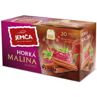 Jemča Horká malina se skořicí aromatizovaný ovocný čaj 20 x 2 g – Zboží Mobilmania